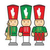 Isolated Wooden Soldiers   Royalty Free Clip Art