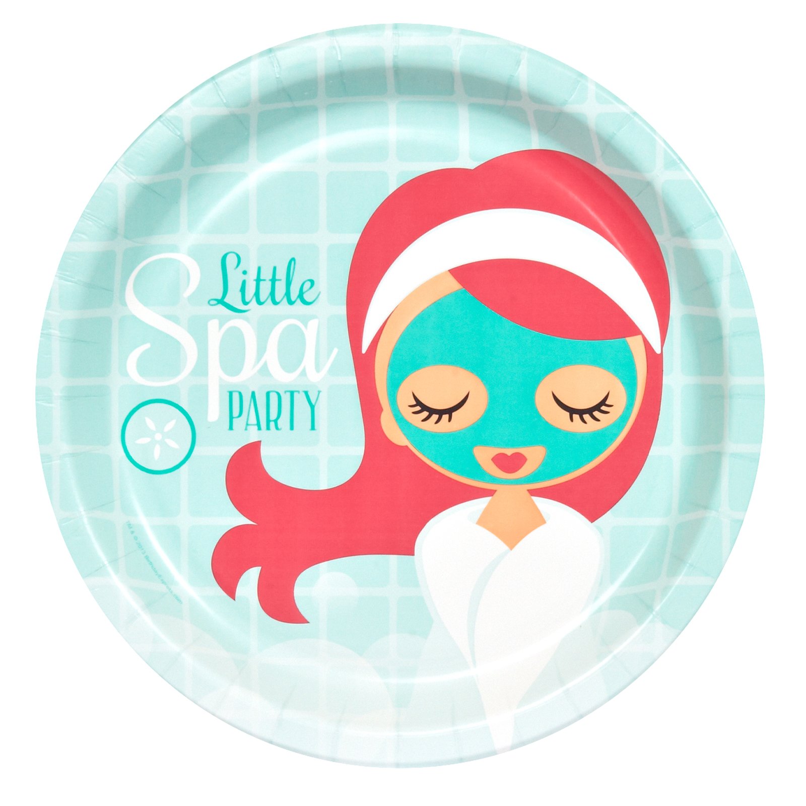 Kids Spa Party Clipart Little Spa Party Dinner Plates