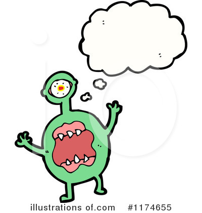 Monster Clipart  1174655 By Lineartestpilot   Royalty Free  Rf  Stock
