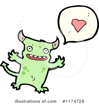 Monster Clipart  1174729 By Lineartestpilot   Royalty Free  Rf  Stock