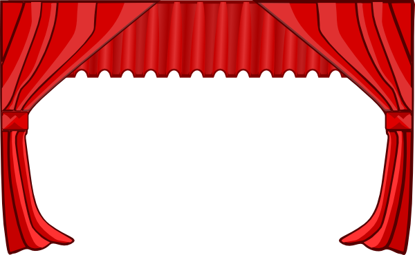 Open Stage Curtains Clipart Curtain Clip Art   Vector Clip
