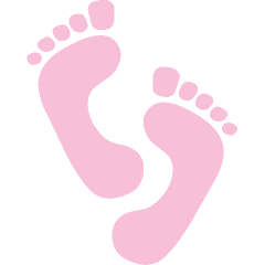 Pink Baby Footprints 2015   Image Trends