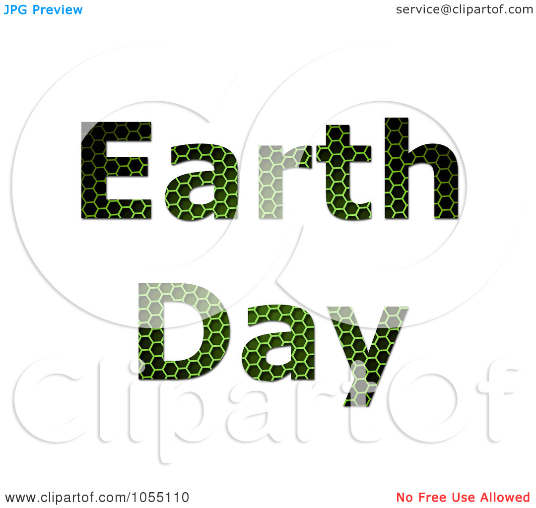 Royalty Free Clip Art Illustration Of Green Grid Textured Earth Day