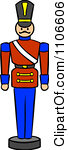 Royalty Free  Rf  Clipart Illustration Of A Soldier Nutcracker In