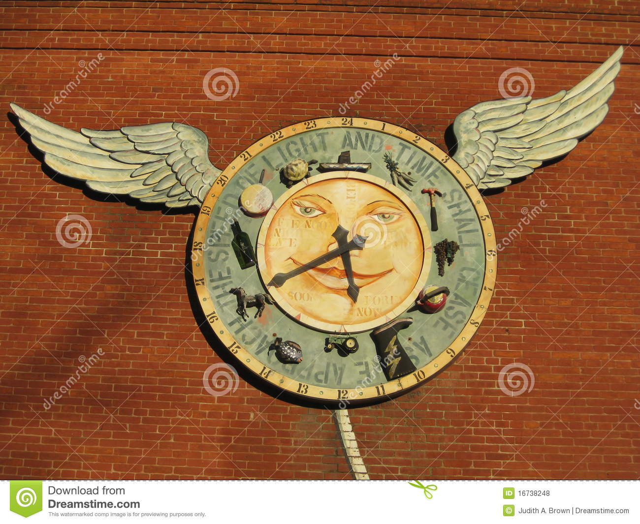Time Flies With Wings Royalty Free Stock Photos   Image  16738248