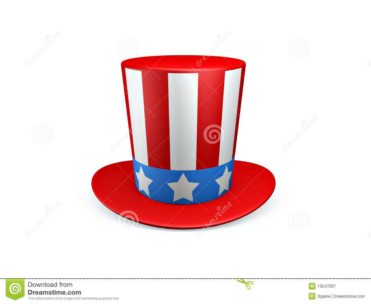 Uncle Sam Hat Of Usa Isolated On White Background Mr No Pr No 2 852 1