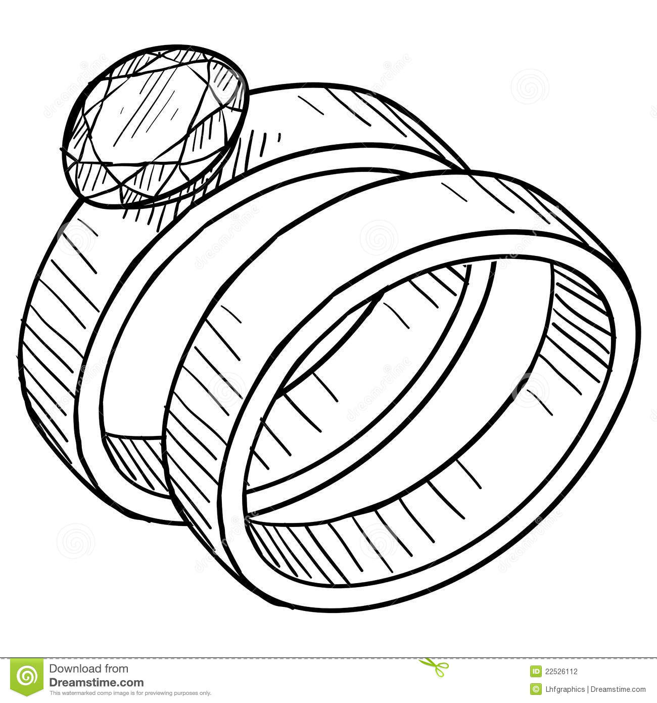 Wedding Ring Clipart Black And White Wedding And Engagement Ring