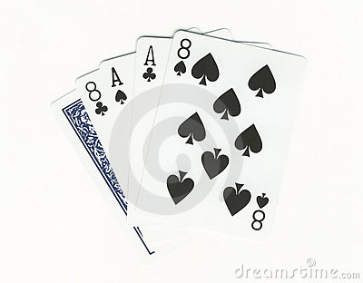 Aces And Eights   The Dead Man S Hand Royalty Free Stock Photography