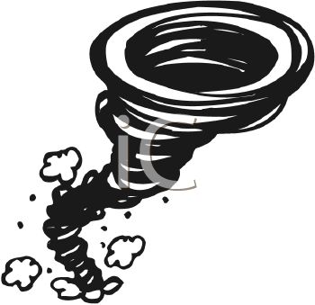      And White Clipart Of A Tornado With Puffs Of Dirt Clipart Image Jpg