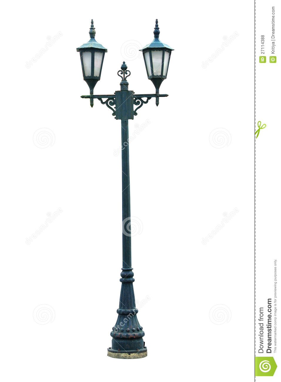 Antique Lamp Post Lamppost Street Road Light Pole Royalty Free Stock