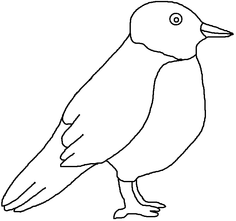 Black And White Bird Clip Art