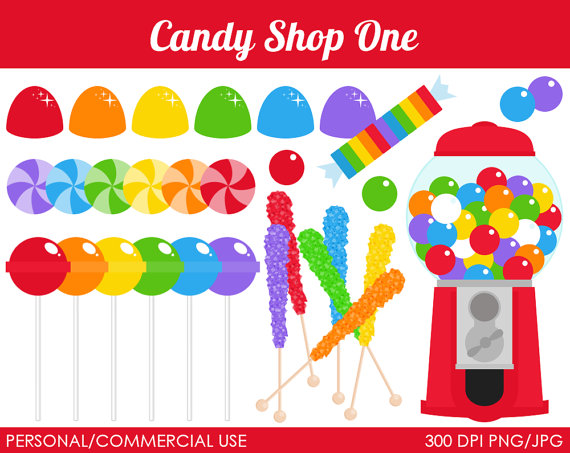 Candy Shop 1 Clipart   Digital Clip Art Graphics For Personal Or