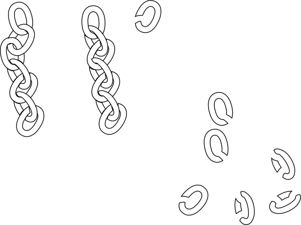 Chain Outline Clip Art At Clker Com   Vector Clip Art Online Royalty