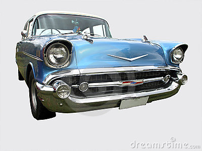 Chevrolet Bel Air 1957 Isolated With Clipping Path