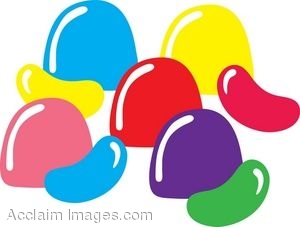 Clip Art Of Gumdrops And Jellybeans Easter Candy