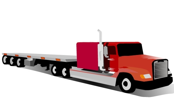 Container Truck Clip Art   Free Vector