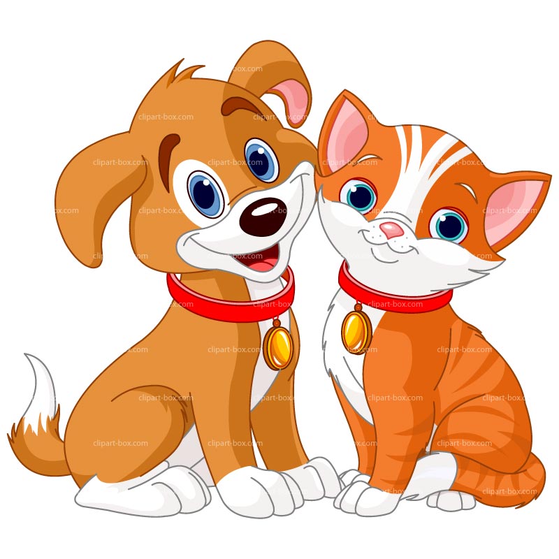 Cute Cat And Dog Clipart