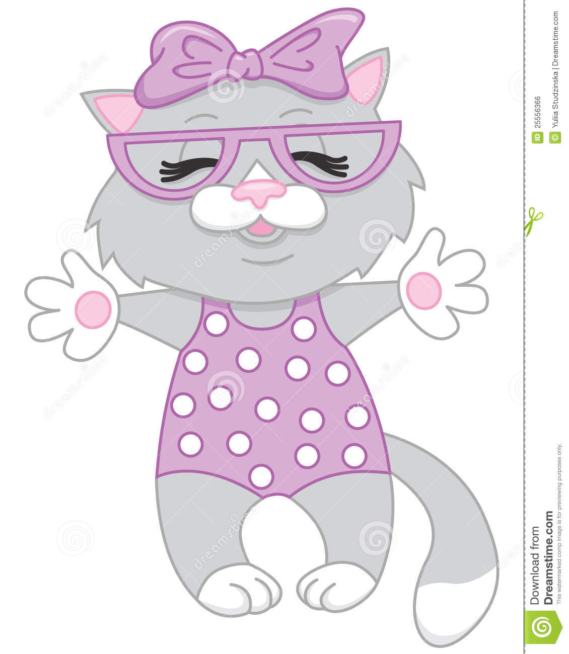 Cute Kitten Cartoon Cat  Animated Cat Clip Art  View Original