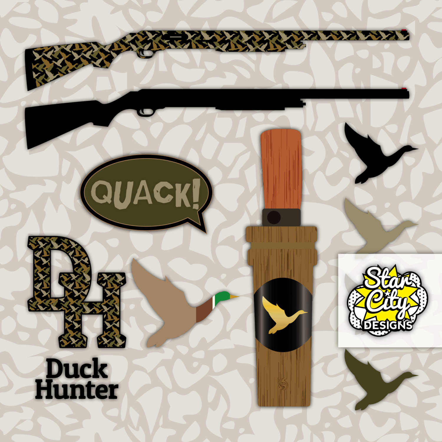 Duck Hunter Clipart For Scrapbooking Duck By Starcitydesigns