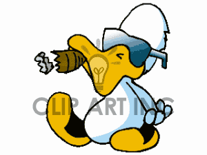 Duck Wearing Sunglasses Clipart Image Picture Art   130197