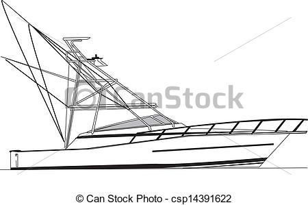 Illustration Of 43 Viking Sport Fishing Boat   Great Offshore Fishing