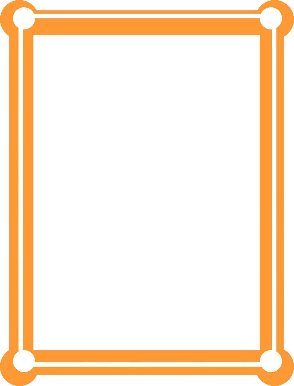 Orange Border Clip Art