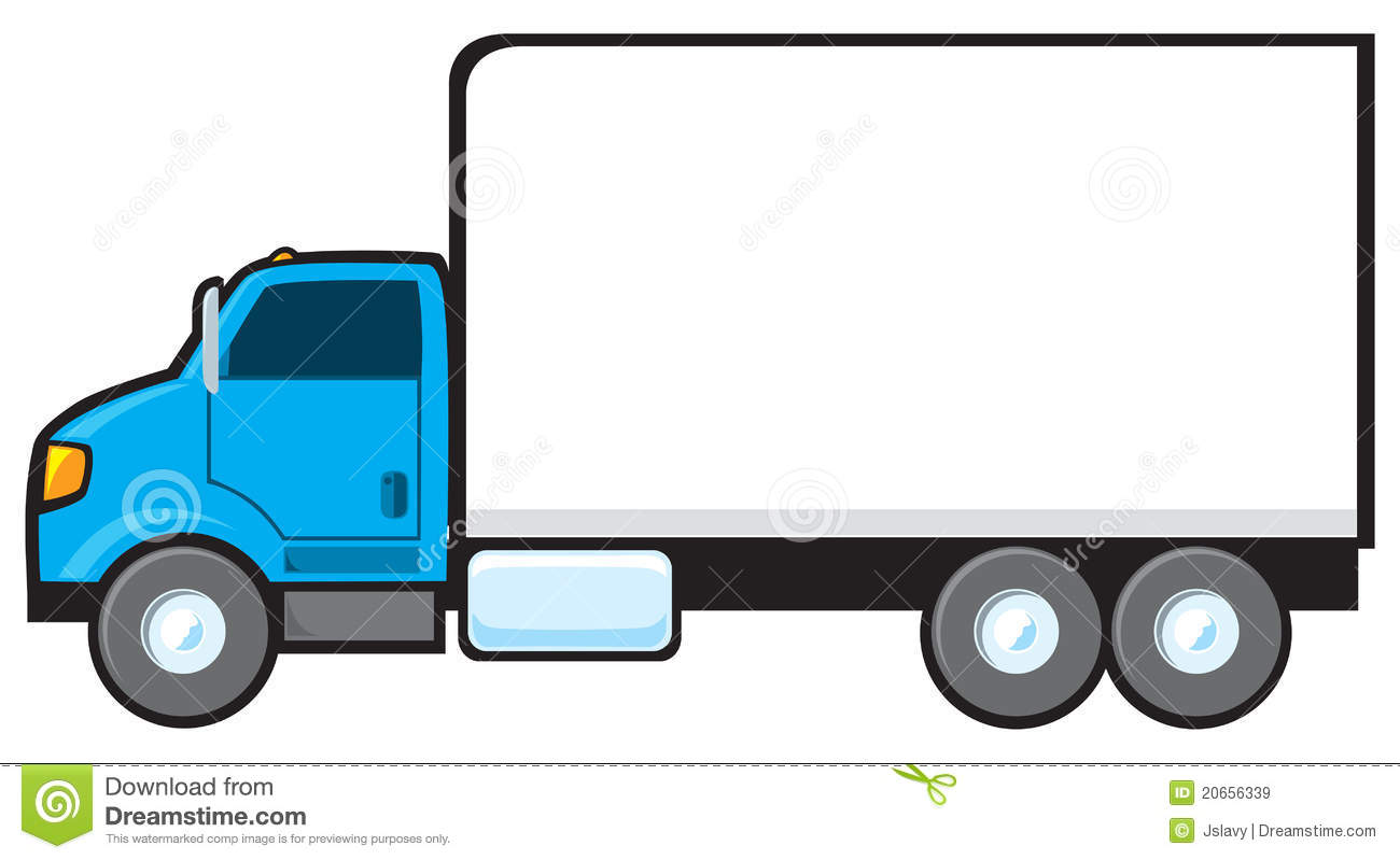 Shipping Truck Clipart Blue Delivery Truck