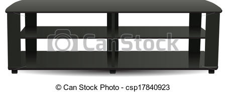 Tv Stand With Three Shelves    Csp17840923   Search Clipart    