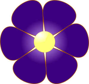 Violet Flower Clip Art Violet Flower Md Png