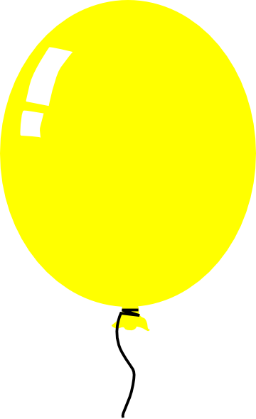 Yellow Balloon Clip Art At Clker Com   Vector Clip Art Online Royalty    