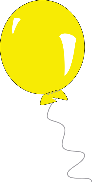 Yellow Balloon Clipart   Clipart Panda   Free Clipart Images