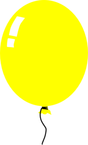 Yellow Balloon Clipart   Clipart Panda   Free Clipart Images