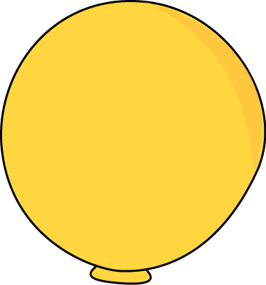 Yellow Balloon Clipart Yellow Balloon Clip Art Image