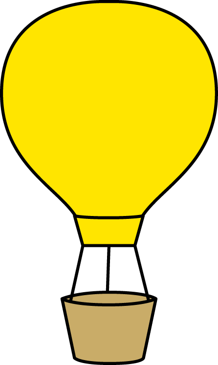 Yellow Balloon Clipart Yellow Hot Air Balloon Png