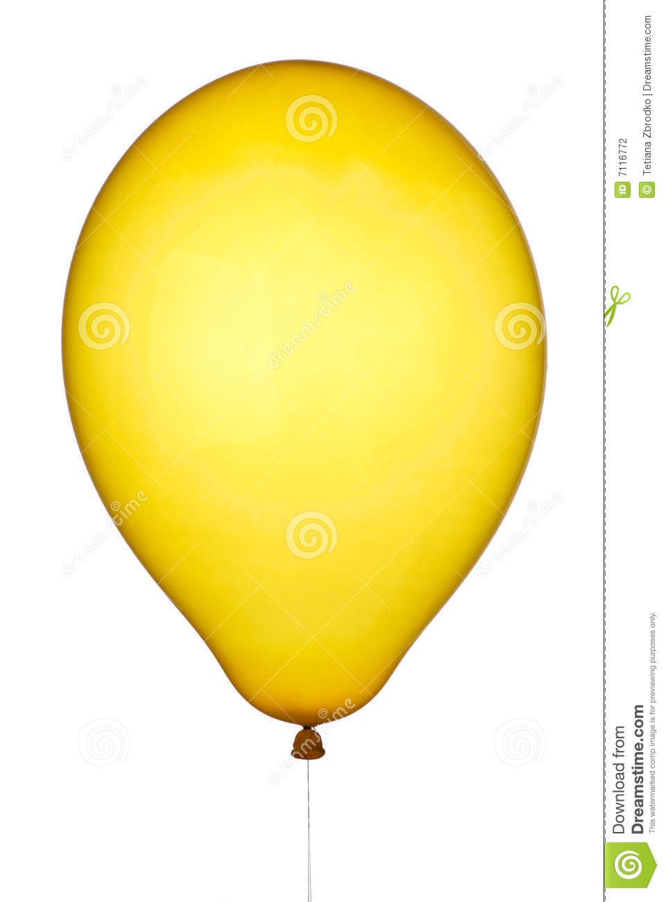 Yellow Balloon Stock Photography   Image  7116772