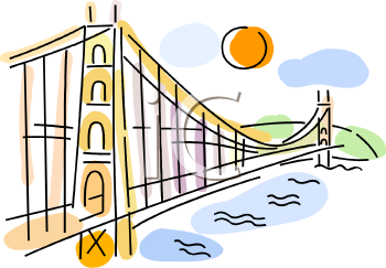 0511 0903 0300 3939 Famous Bridge In San Francisco Clipart Image Jpg