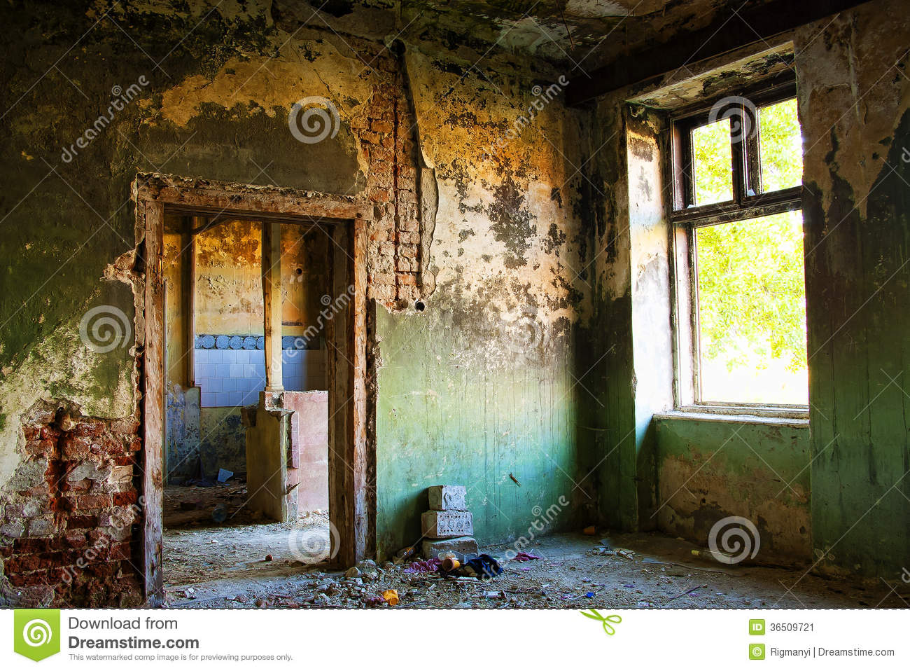 Abandoned House Detail Stock Image   Image  36509721