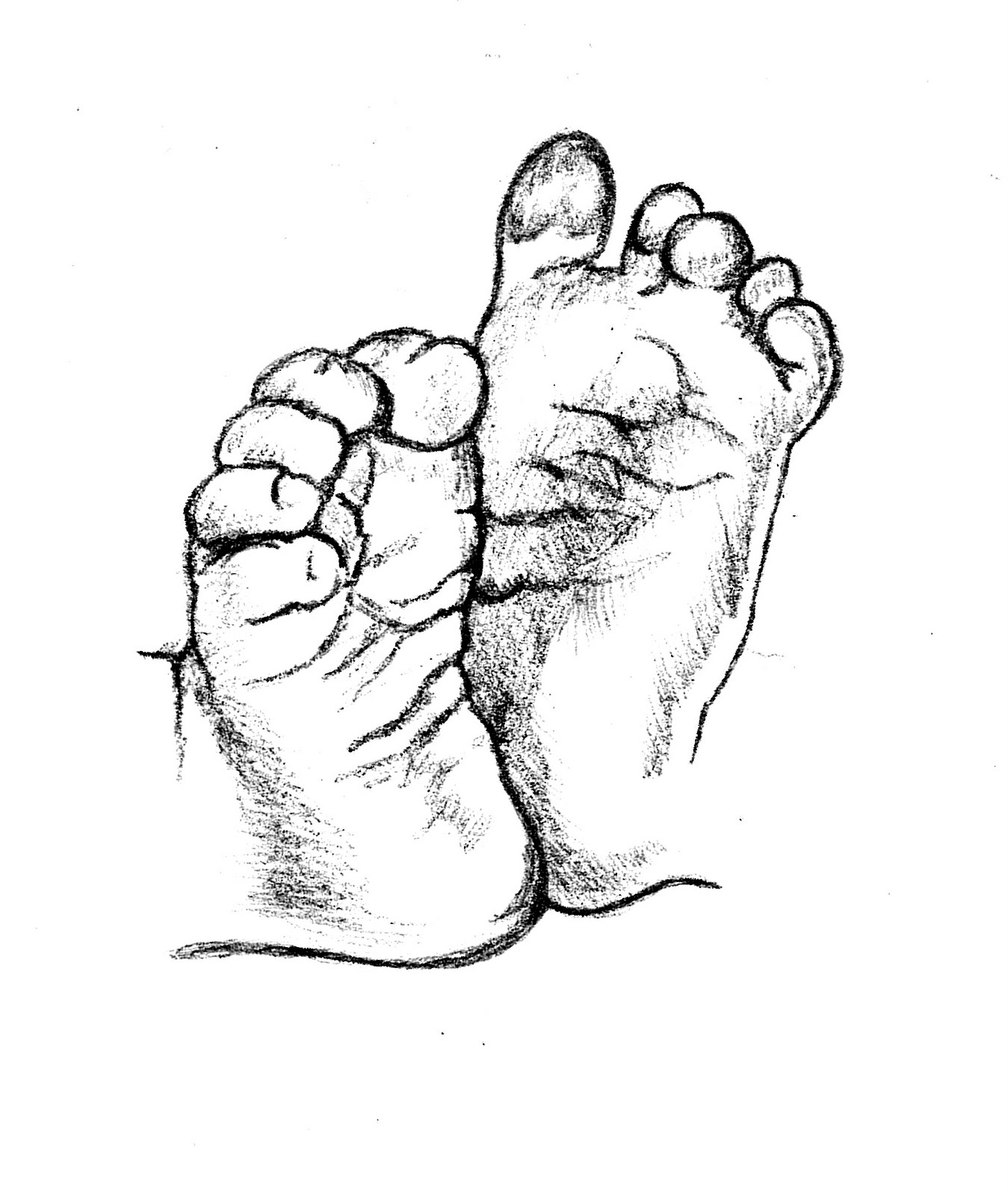 Baby Feet Drawings   Clipart Best