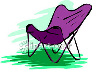 Camp Chair   Royalty Free Clipart Picture