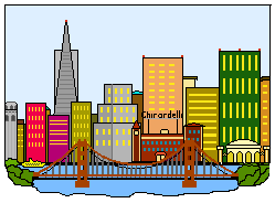 City Clip Art   San Francisco Skyline   San Francisco And Bridge