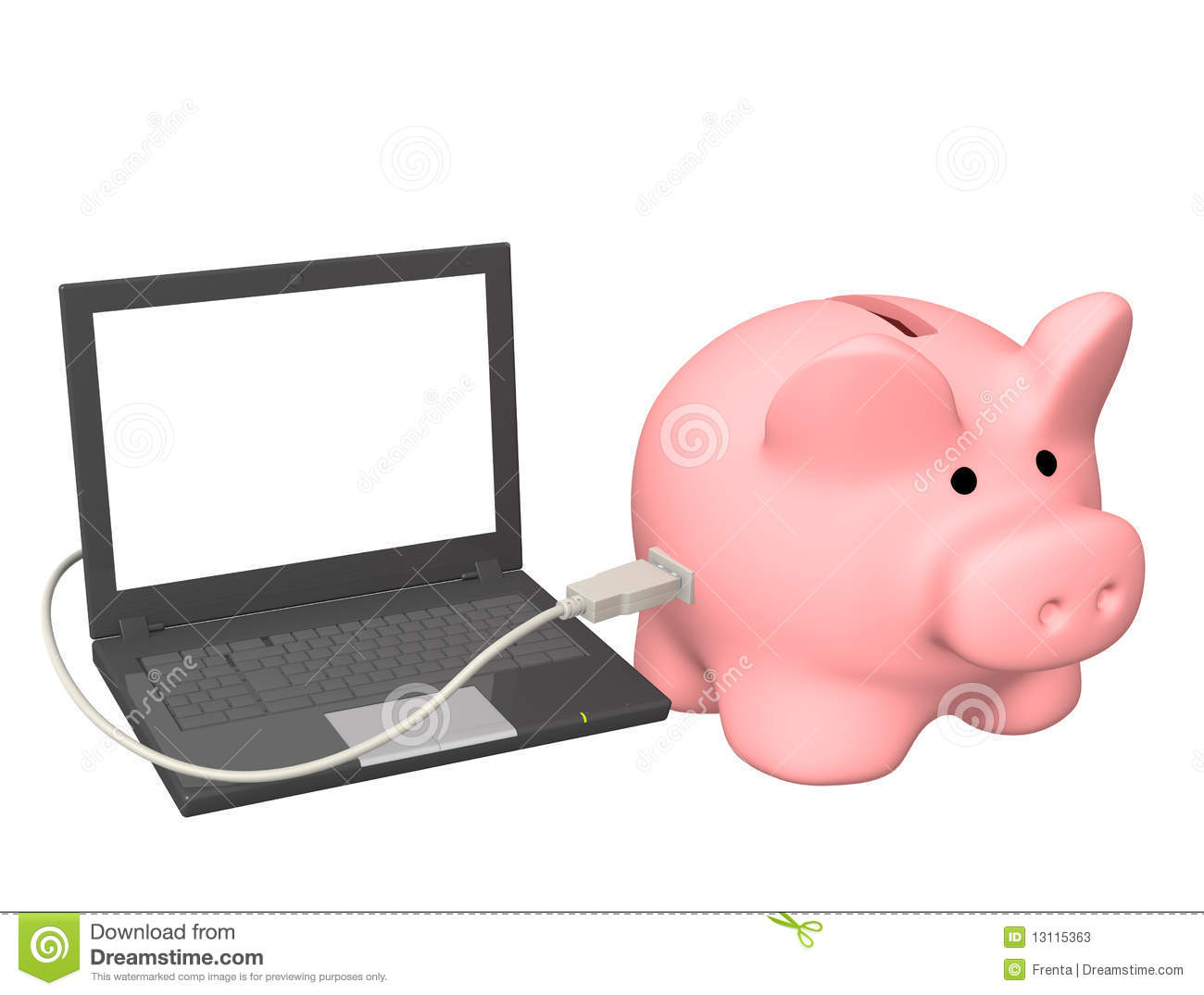 Conceptual Image   Electronic Bank Account 