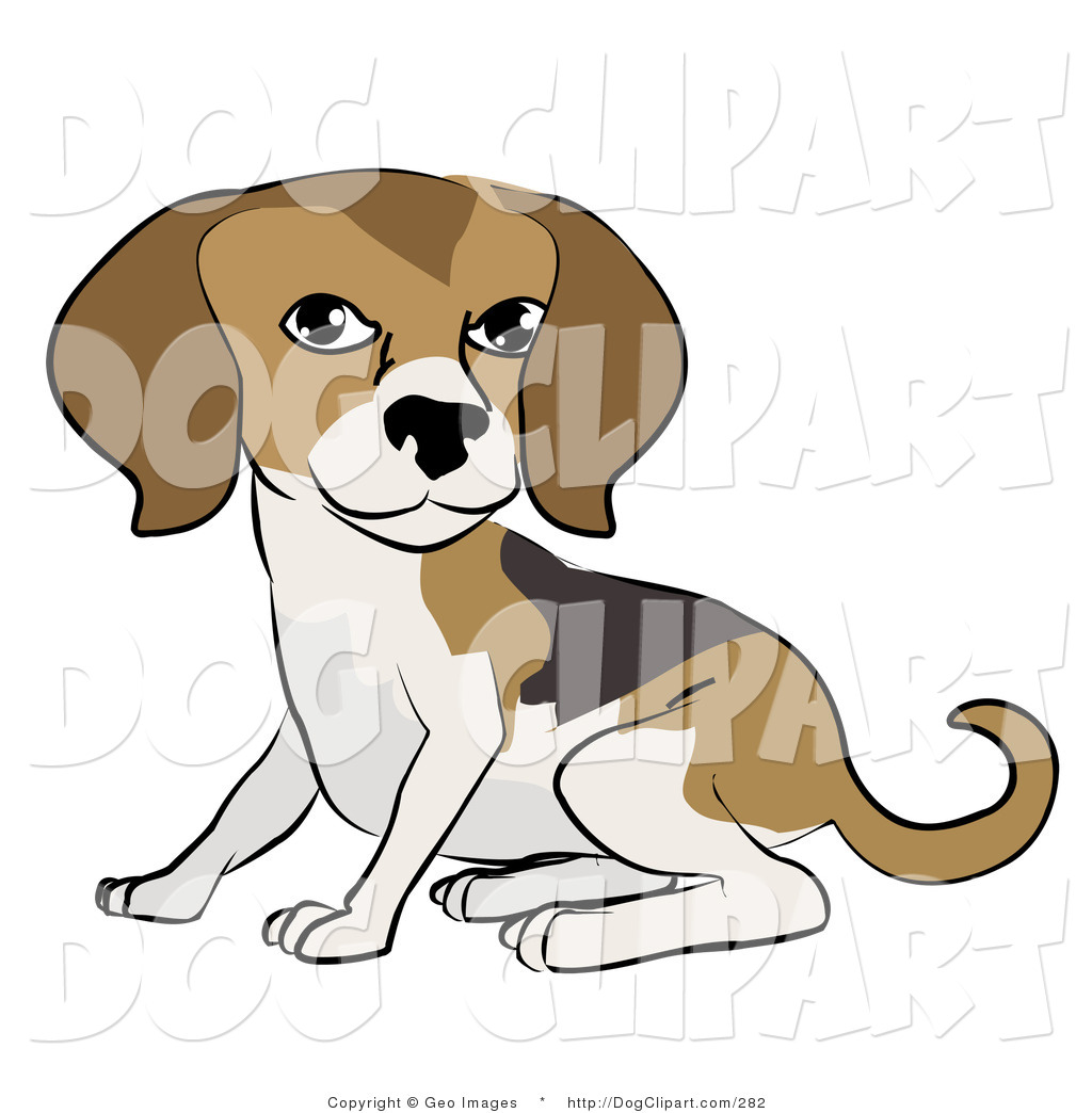 Cute Beagle Dog Sitting Down Dog Clip Art Geo Images