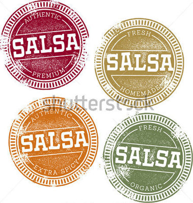 File Browse   Food   Drinks   Authentic Fresh Salsa Vector Stamps