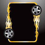 Flame Tires Vector Graphics   Clipart Me