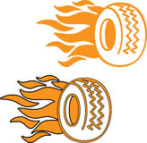 Flaming Tire Stock Vectors Illustrations   Clipart