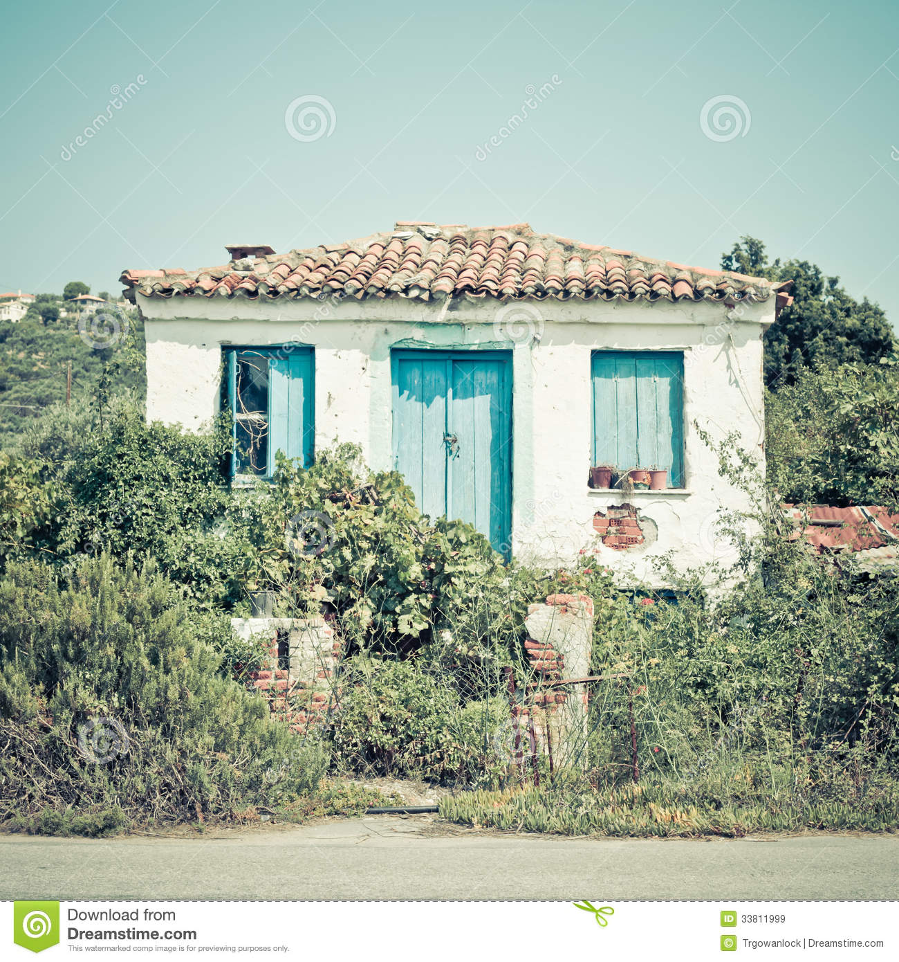Greek House Royalty Free Stock Images   Image  33811999