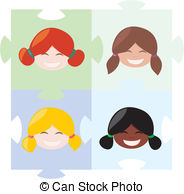 Multicultural Vector Clipart Illustrations  866 Multicultural Clip Art