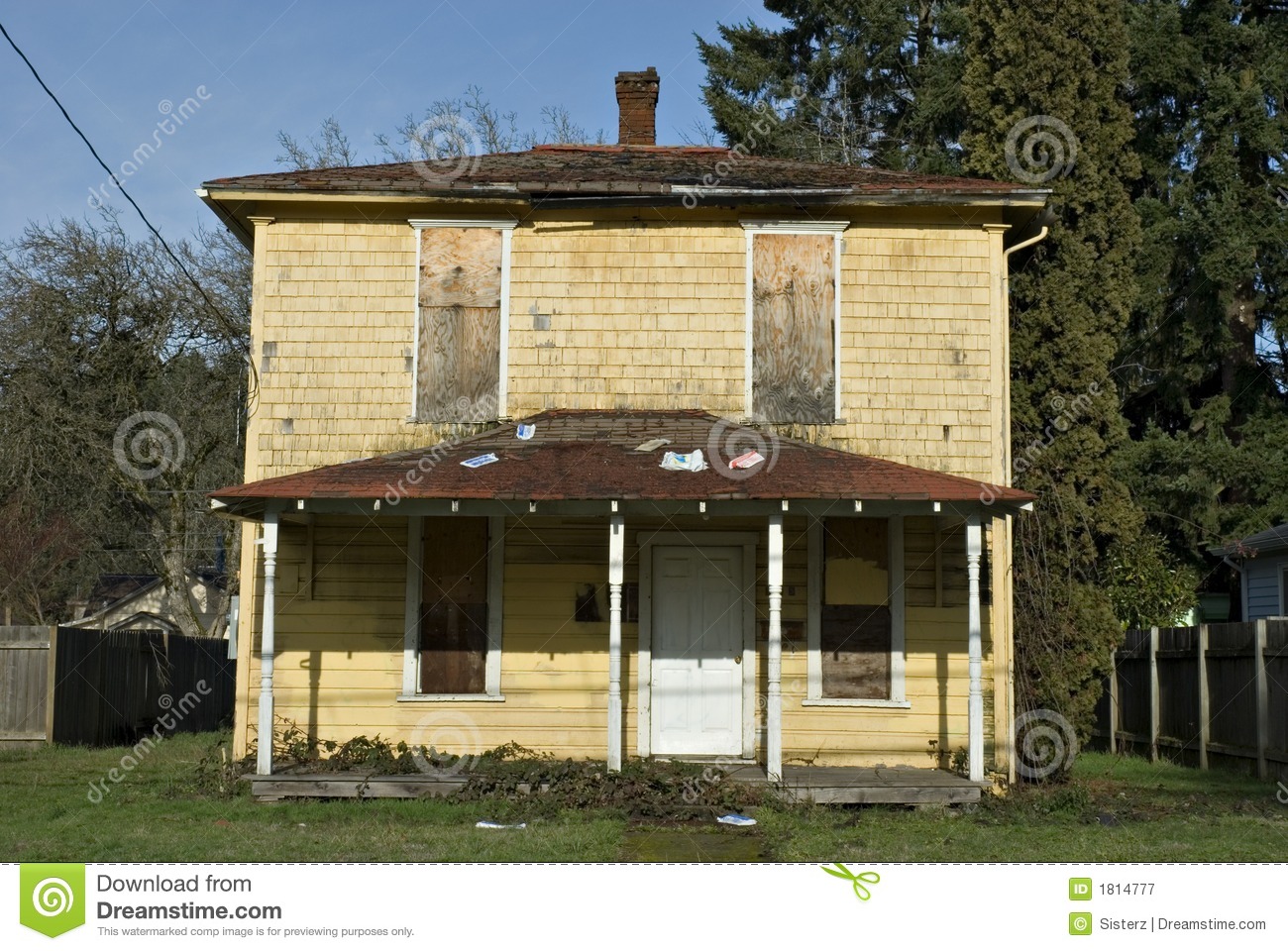 Old Yellow House Royalty Free Stock Photography   Image  1814777