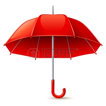 Red Closed Umbrella 14780648 Vector Illustration  Red Umbrella On