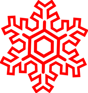 Red Snowflake Clip Art At Clker Com   Vector Clip Art Online Royalty    